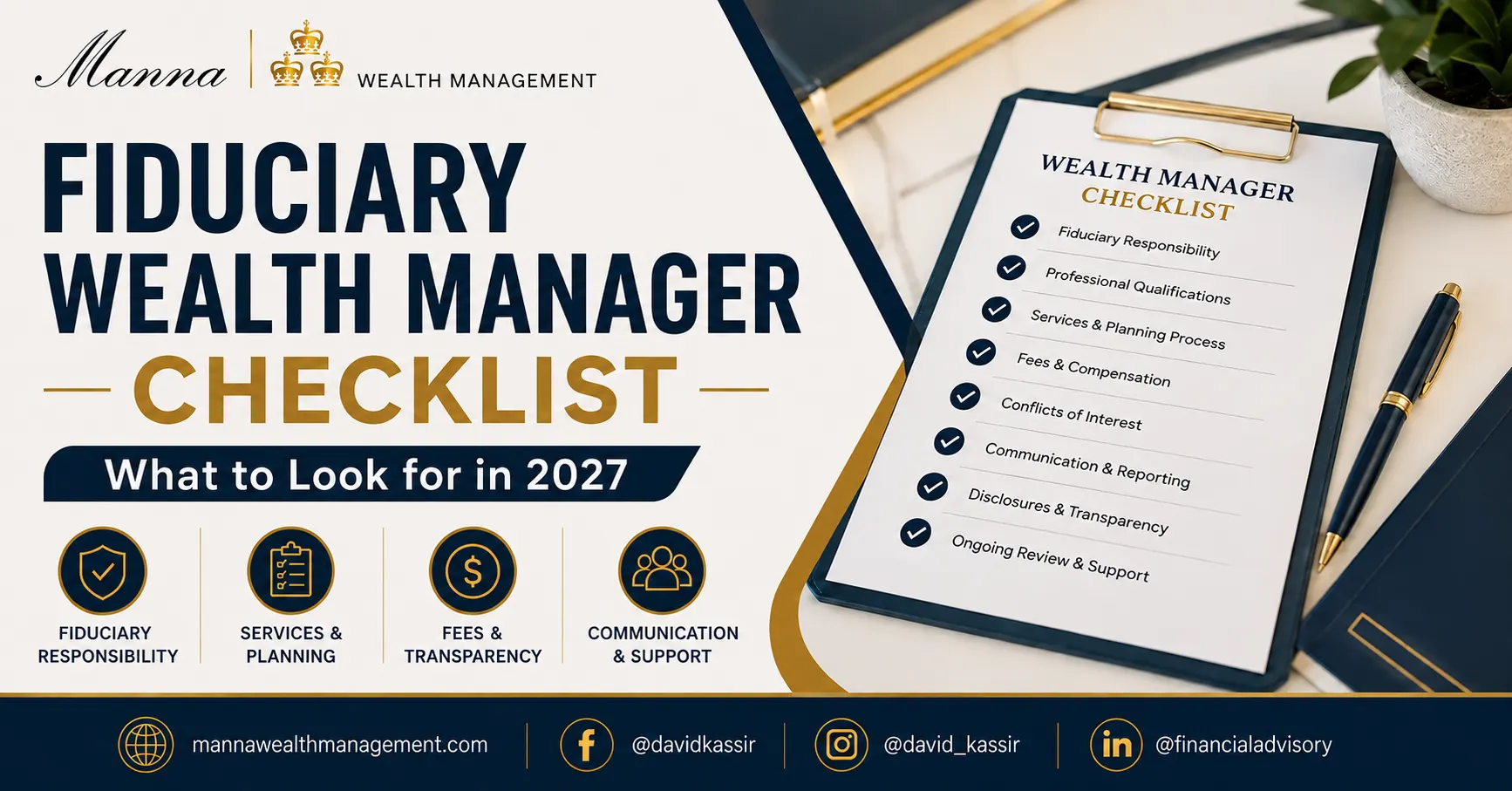 Fiduciary Wealth Manager Checklist: What to Look for in 2027